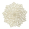 "Efavormart 6 Pack 15"" Round Gold Floral Vinyl Placemats | Non Slip ...