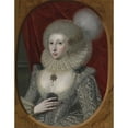 thumbnail image 3 of Robert Peake the Elder 19x24 Black Modern Framed Museum Art Print Titled - Portrait of a Woman, Possibly Frances Cotton, Lady Montagu, of Boughton Castle, Northamptonshire (ca. 1615), 3 of 5