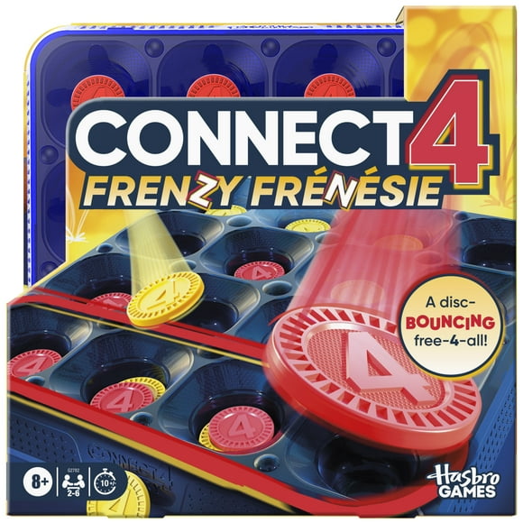 Connect 4 Frénésie, jeu de groupe familial pour enfants et adultes, dès 8 ans