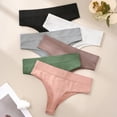 thumbnail image 3 of Lunuaoe Women's Plus Size High Waist Panties, Sexy Seamless Underwear, Breathable Soft Briefs, 3 of 5