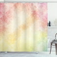 thumbnail image 1 of Ambesonne Peach Shower Curtain, Vibrant Grunge Abstract, 69"Wx84"L, Pink Orange Yellow, 1 of 3