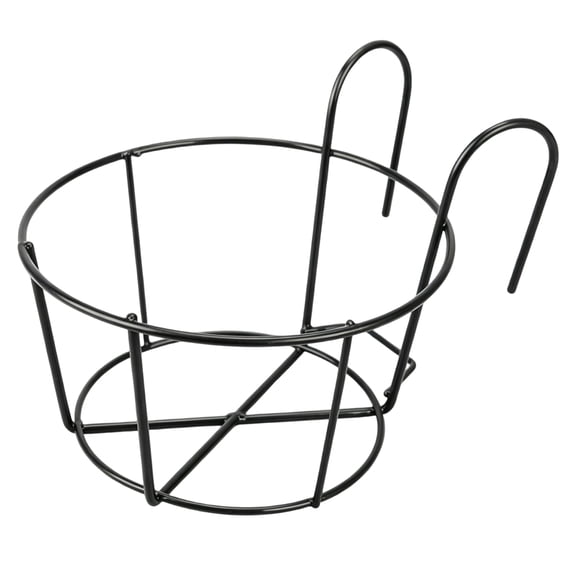 Fence Plant Hangers Hanging Railing Planters Flower Pot Holders Plant Iron Racks Fence Metal Potted For Indoor&Outdoor