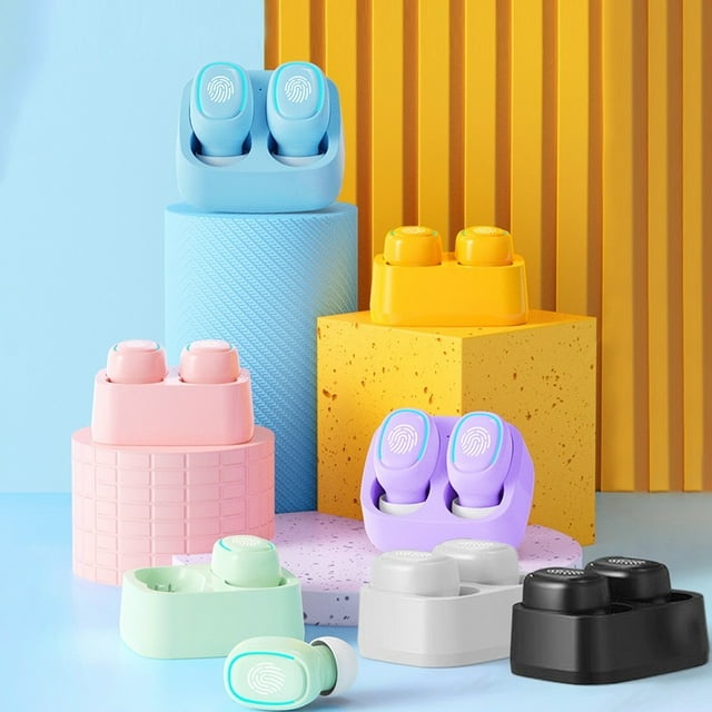 Auriculares Bluetooth Inalámbricos Xihbxyly Touchs Macaron Color Mini Intrauditivos Binaurales