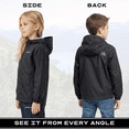 thumbnail image 3 of Arctix Kids Stream Rain Jacket, Black, 3T, 3 of 9