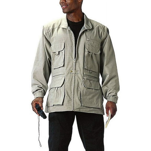Rothco Men's Safari Convertible Outback Jacket/Vest - 2XL, Khaki, 2XLarge