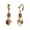 Multicolor, variant on 1928 Jewelry Women's Rose Gold Tone Manor House Rose Purple Crystal Flower Clip On Drop Earrings