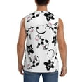thumbnail image 4 of Daiia Cute Cow and Milk Stains Printed Men's Tank Tops,Casual Soft Sleeveless Gym Muscle Shirts Bodybuilding Tee-Large, 4 of 8