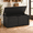 Black-15.7''D x 39.4''W x 17.5''H, variant on Black 15.7''D x 47.2''W x 17.5''H Extra Large Storage Chest Bench with Safety Hinges