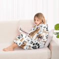 thumbnail image 4 of Golden Retriever Blanket Hoodies for Kids 6-13YR Oversize Wearable Blanket Hoodies for Boys Girls Teens, 4 of 7
