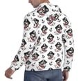 thumbnail image 6 of Honeii Pirate Puppy Pattern Mens Hoodies Men's Loose Sleeve Sweatshirt,Pullover Hooded Sweatshirt for Men,Essentials Hoodie-XX-Large, 6 of 7
