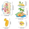 thumbnail image 3 of Summer Window Clings Decals for Window Decorations with Colorful Designs, 3 of 6