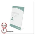 thumbnail image 2 of Essendant Inc Deflecto Slanted Sign Holder ,Holder,Slnt,Sgn,8.5X11Clr, 2 of 2