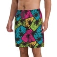 thumbnail image 2 of Naloa Hawaii Palms Men's Beach Shorts, Surfing shorts, Swim trunks, Quick Dry Swim Trunks for Surfing Beach Fun - X-Large, 2 of 9