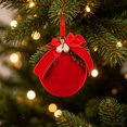 thumbnail image 3 of Leodye 1PCS Christmas Hanging Ball Pendants, Decorative Bauble Ornaments for Christmas Tree and Holiday Scene Arrangement -3.14IN, 3 of 7