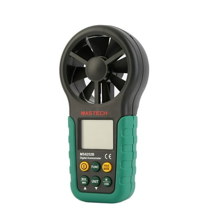 Hot Worldwide MS6252B Digita l Anemometer Air Volume Ambient Temperature Humidity USB New