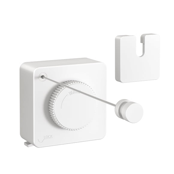 JOOM Retractable Clothesline Heavy Duty Clothes Drying Laundry Line Wall Mounted Easy Hanging Clothes Drying Laundry Line Retracting Hanging Lock to
