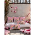 thumbnail image 4 of Easter Throw Pillow Covers 12x20 Inch Set of 2 Bunny Easter Eggs Decorative Pillow Covers Flower Leaves Pink Cushion Cover Pillowcase for Sofa Couch Bed Home Decor, 4 of 9