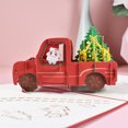 thumbnail image 3 of 3D Pop Up Tarjetas de Navidad Tarjetas de felicitación de Acción de Gracias en forma de Papá Noel con sobre de Navidad, 3 of 8