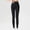 Black, variant on Compression Women's Leggings Gray Yoga High-Waisted Zipper Front Stretch Tummy Control Butt Lifting Leggings Women's Pants M