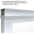 thumbnail image 7 of basco a0516-60cl deluxe 58-1/2" high x 59" wide bypass framed tub door with clear glass, 7 of 7
