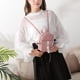 thumbnail image 3 of Mochila JShteea Hit Color Bowknot Mujeres Hombro Bolsos cruzados de cuero Rosa, 3 of 6