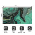 thumbnail image 5 of Green Gray Yellow Marble Pattern Door Rugs,Washable Non Slip Door Mats Indoor,Decorative Door Mats,Entry Mat Indoor for Entrance,Bedroom,Kitchen,Bathroom,17"x30", 5 of 6