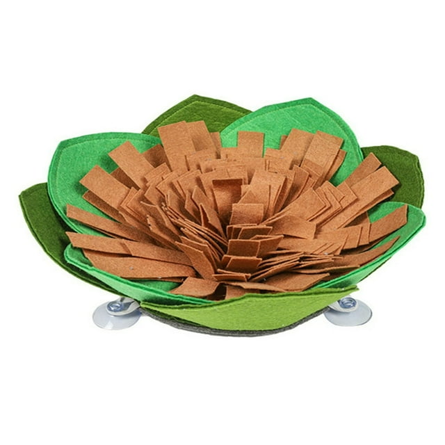 Pet Slow Feeding Pad Flower Shaped Pet Snuffle Mat for Dogs Nosework Sniffing Bowl Interactive Feed Sniffing P