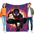 thumbnail image 1 of Miles Morales Flannel Blanket 39*59 inch Soft And Comfortable With Clear Patterns And Easy Cleaning, 1 of 6
