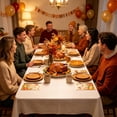 thumbnail image 4 of OCCOA 20 Piece Thanksgiving Disposable Tableware Set with Fall Pumpkin Design, Paper Plates Cups Napkins for Harvest Party Decoration, D, 4 of 6