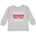 thumbnail image 3 of Inktastic Miami Florida Vacation Beach Trip Girls Long Sleeve Toddler T-Shirt, 3 of 5