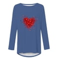 thumbnail image 4 of Rollbacks d'Été! Aqestyerly Chandail Décontracté pour Femmes Imprimé Saint-Valentin Manches Longues Col Rond, 4 of 4
