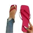thumbnail image 5 of Anuirheih Clearance Slip on Sandals Women,Women's Flat Shoes Ladies Beach Sandals Summer Non-Slip Causal Slippers Flip Flops(Hot Pink), 5 of 7
