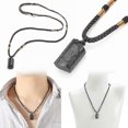 thumbnail image 2 of Black Tourmaline Pendant Natural Crystal Necklace Reiki Energy Raw Chakra Stone, 2 of 5