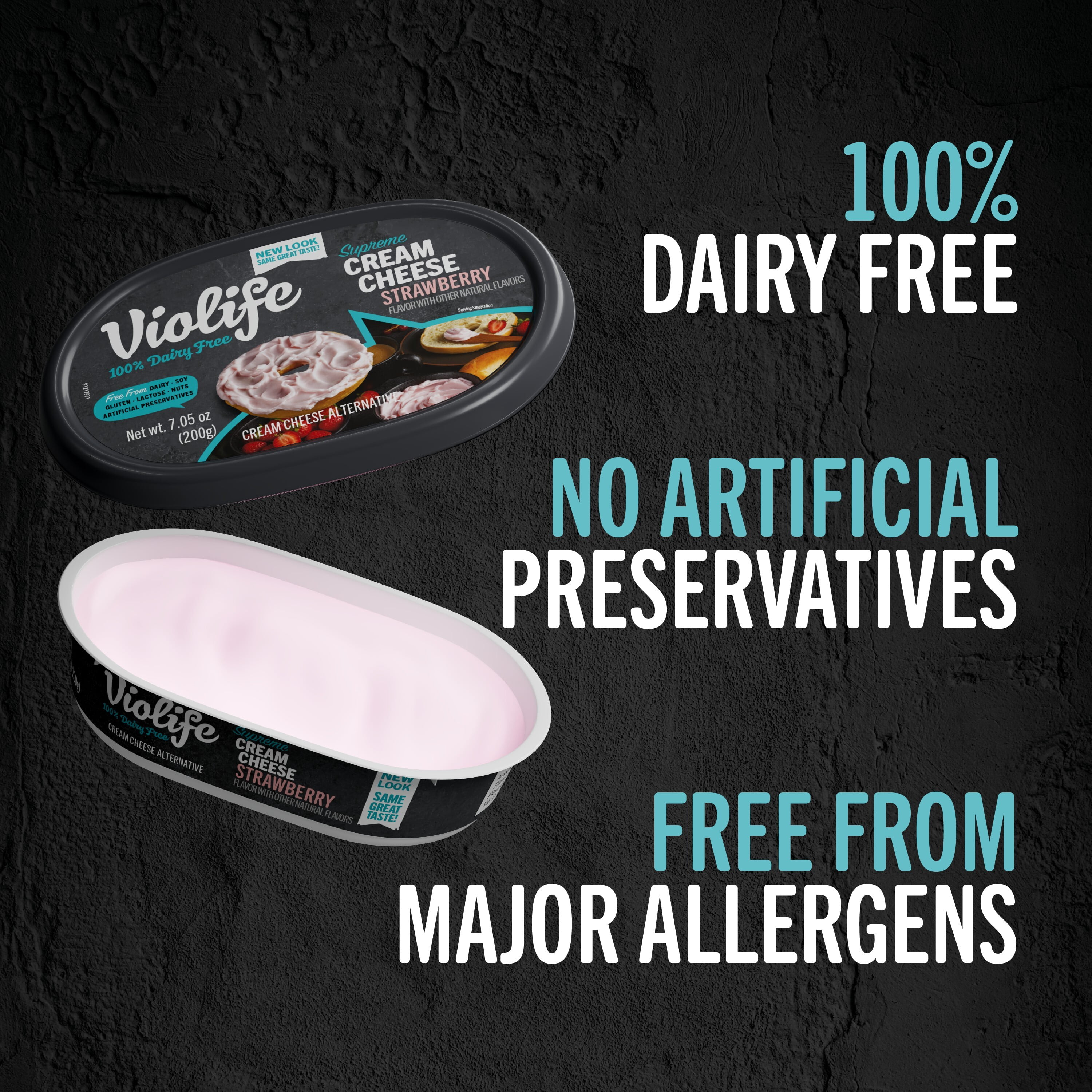 Violife Just like Cream Cheese, Dairy-Free Strawberry Cream Cheese