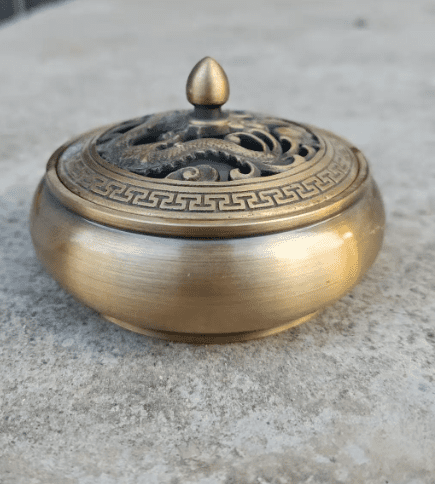 Vintage Bronze Buddha Censer Incense Burner Unique Ritual  Incense holder, Tibet culture Brass Ash catcher censer Decorative Incensory kk079