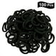 thumbnail image 3 of 100pcs altamente elástico Tie del pelo Mujeres de la manera Sin costura Banda para el cabello Cuerda Cola de caballo Titular (Negro）, 3 of 4