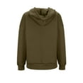 thumbnail image 7 of Womens Hooded Sweatshirts Plus Size Oversized Hoodie Long Sleeve V Neck Sweatshrit With Poccket Solid Color Women's Tunics Fall Pullover Casual Loose Tops for Work Office Clothes, 7 of 7