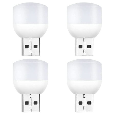 

ibaste Plug in LED Light | USB Night Lights Cold White & Warm White | 5V1A USB LED Lamp Atmosphere Light for Bedroom Bathroom Nursery Hallway Kitchen Car