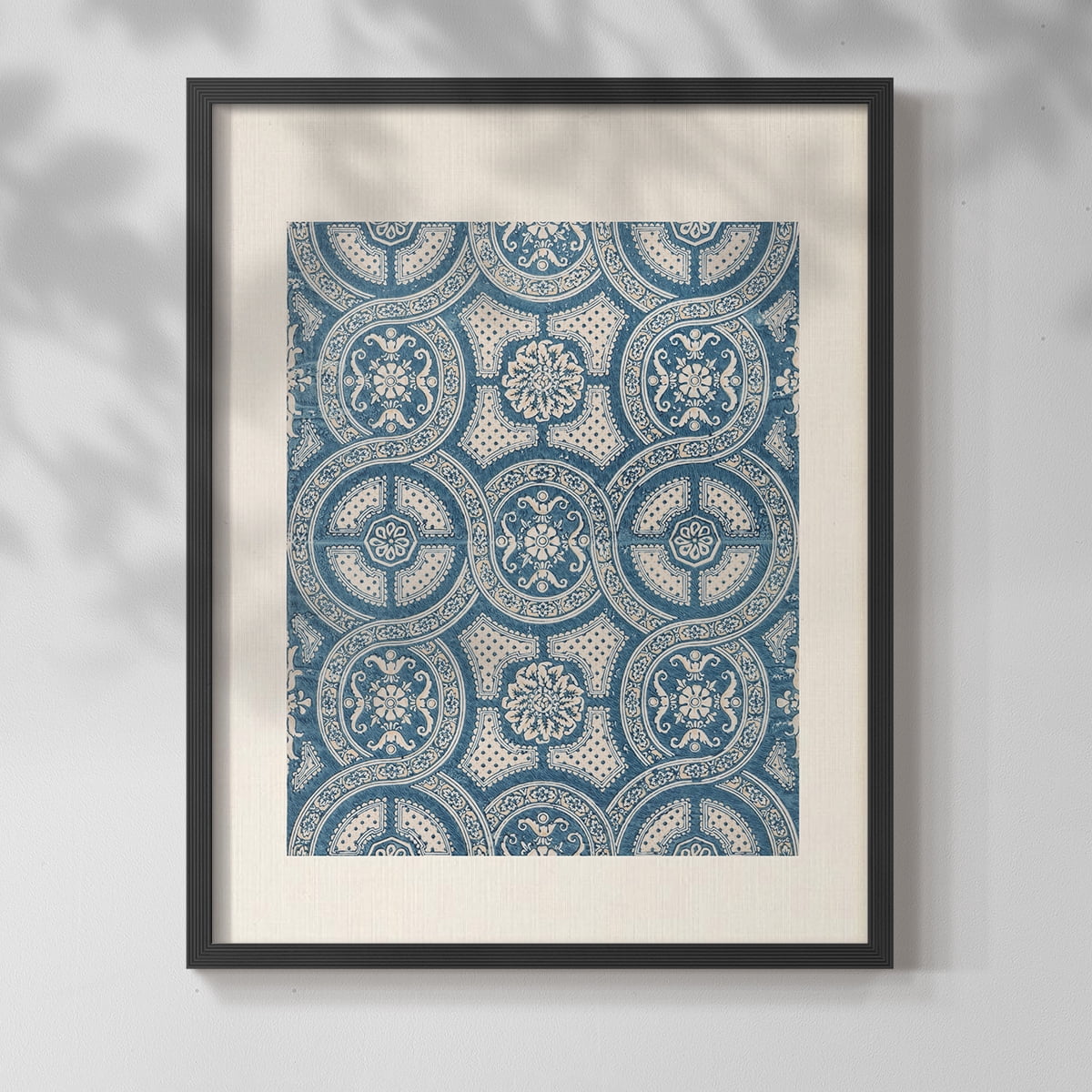 Vintage Abstract Print LXXII - 14in. x 11in. Vintage Framed Print in Black Wood Frame