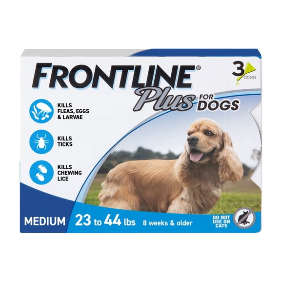 FRONTLINE Plus for Medium Dogs (23-44 lbs) Flea and Tick Treatment