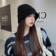 thumbnail image 3 of Gorro de pescador de lana ajustado para mujer, gorro de pescador de invierno que combina con todo, 3 of 5