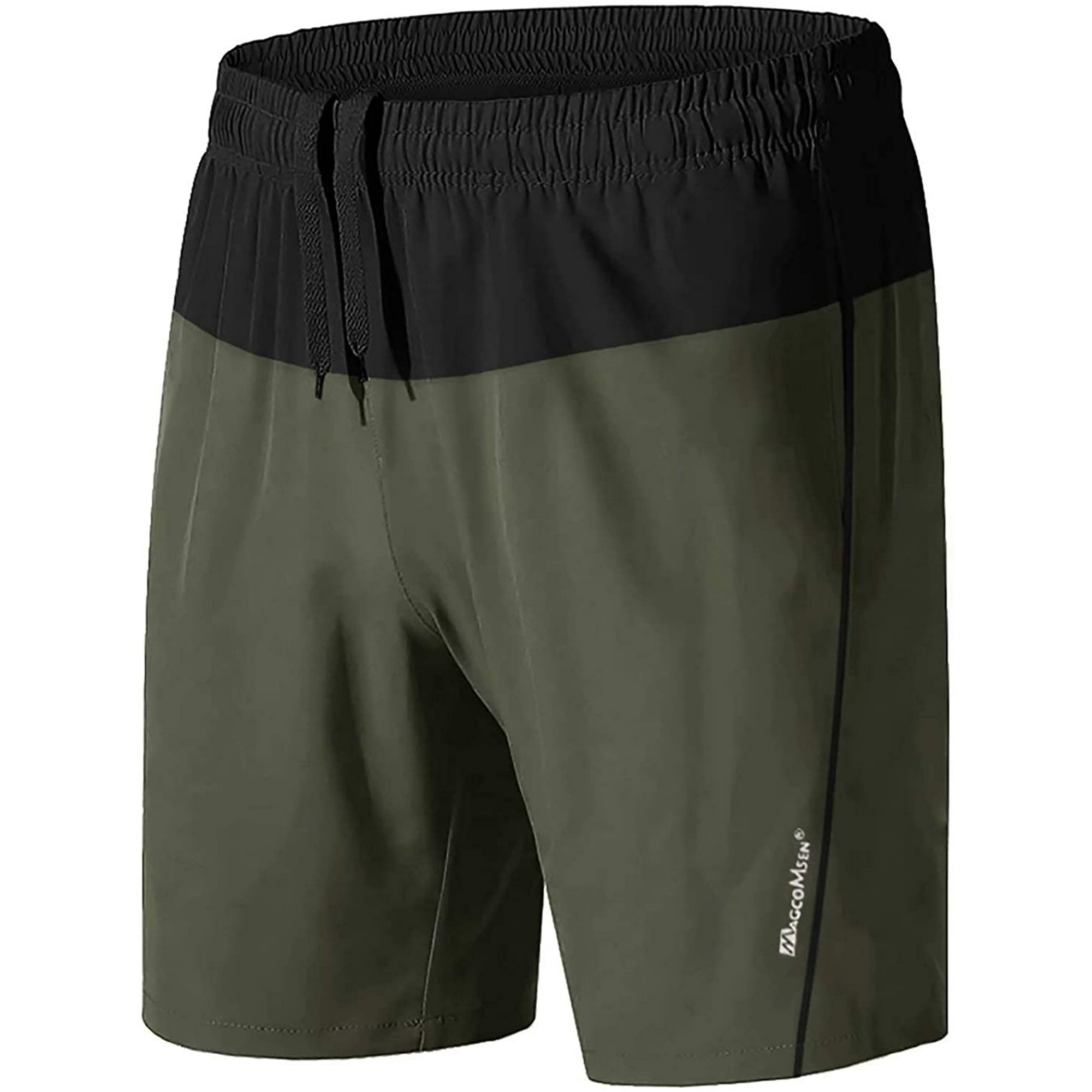 Men s Running Shorts with Pockets Mesh Liner Quick Dry Lightweight Workout Gym Athletic Shorts