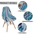 thumbnail image 2 of Stretch Shell Chair Covers,Printed Mid Century Modern Chair Slipcovers Non-slip Anti-Dust Removable Washable Soft Spandex Chair Protector Cover for Dining Room Living Room-1-C, 2 of 7