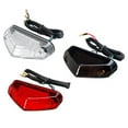 thumbnail image 5 of chengsi 1pc Motorcycle LED Tail Lights Mini Licenses Plate Lamp Red DC 12V Motorbikes Headlight Taillight Rear Stopping Light, 5 of 7