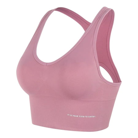 

Womens Everyday Bra Seamless Sports Bra for Large Breasts Women s Bra Beautiful Back Yoga Bra Ladies Bra Underwear Vest Women S Lingerie Women S Yoga Bra It Is Your Time To Show Pink L Rac539