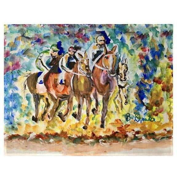 Betsy Drake PM1396 14 x 18 in. Four Racing II Place Mat - Set of 4