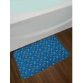 thumbnail image 2 of Outer Space Bath Mat, Alien Planets Shooting Stars Saturn and Crescent Moon Universe Themed Cartoon, Plush Bathroom Decor Mat with Non Slip Backing, 29.5" X 17.5", Multicolor, by Ambesonne, 2 of 2