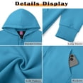 thumbnail image 6 of MOSHU Plus Size Women Zip Up Hoodies Long Sleeve Cotton Fleece Sweatshirts for Women Casual Hooded Jackets Fall Tops with Pockets, 6 of 10