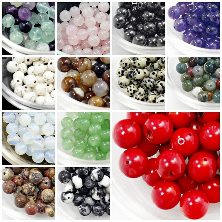 Natural Stone Round 4mm 6mm 8mm 10mm Loose Gemstone Beads For Jewelry Making