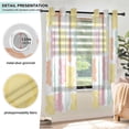 thumbnail image 3 of Yayeee Window Curtains Light Filtering 63"x42" Grommet Panel Pair Home Living Room Decor, Cute Gummy Bears Pattern, 3 of 7